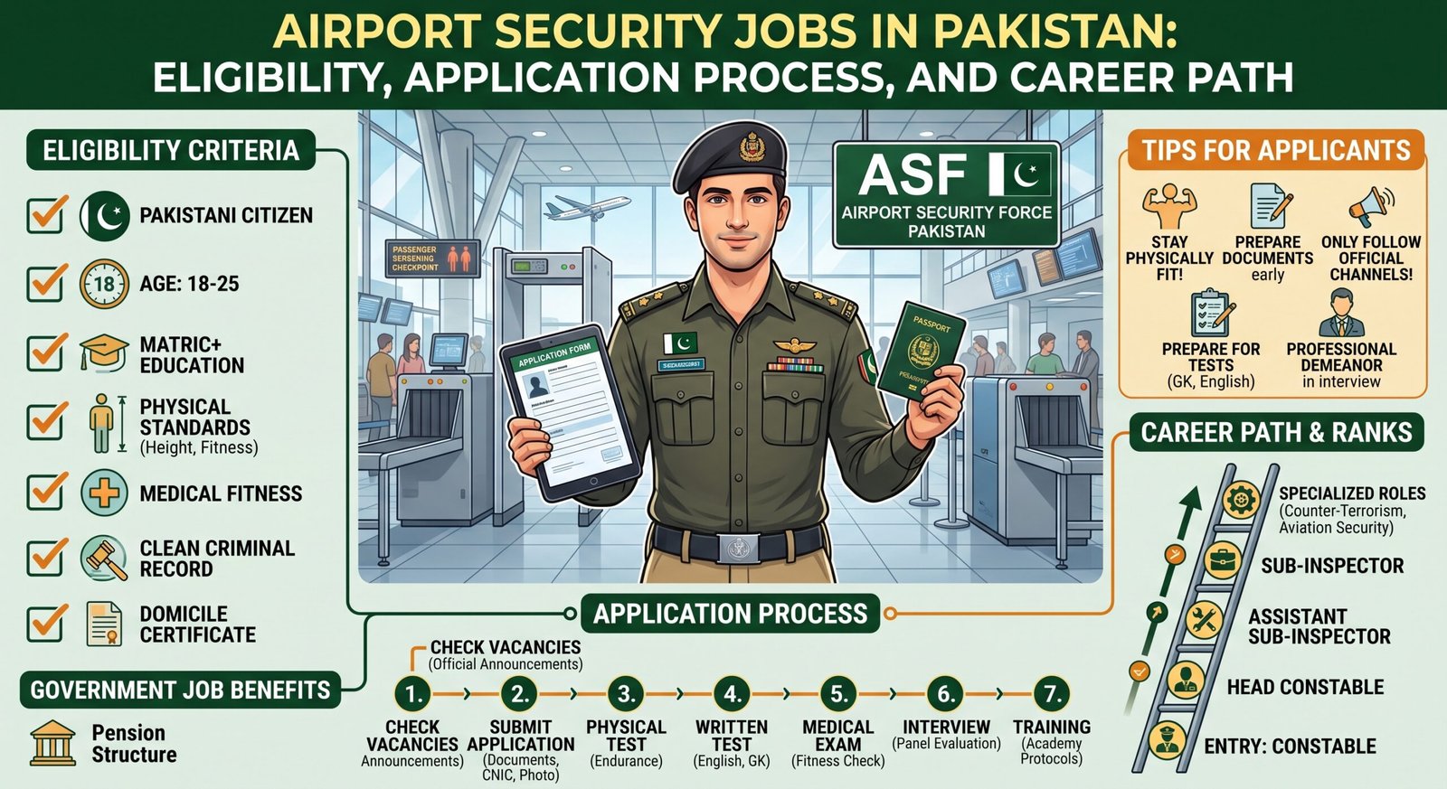 Airport Security Jobs in Pakistan: Eligibility, Application Process, and Career Path